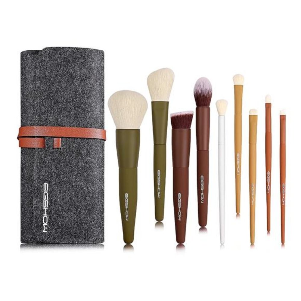 Makeup Brushes,5 Colors Essential Kabuki Makeup Brush Set with Ultra-soft